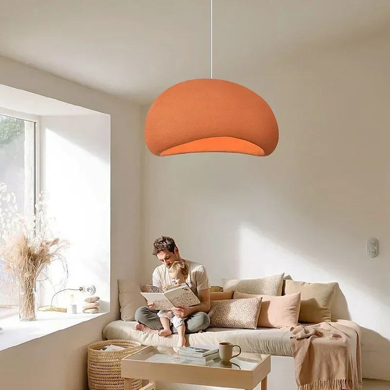Wabi Sabi LED Pendant Chandeliers Light for Living Dining Room Kitchen Restaurant Minimalist Hanging Pendant Lamp Suspension