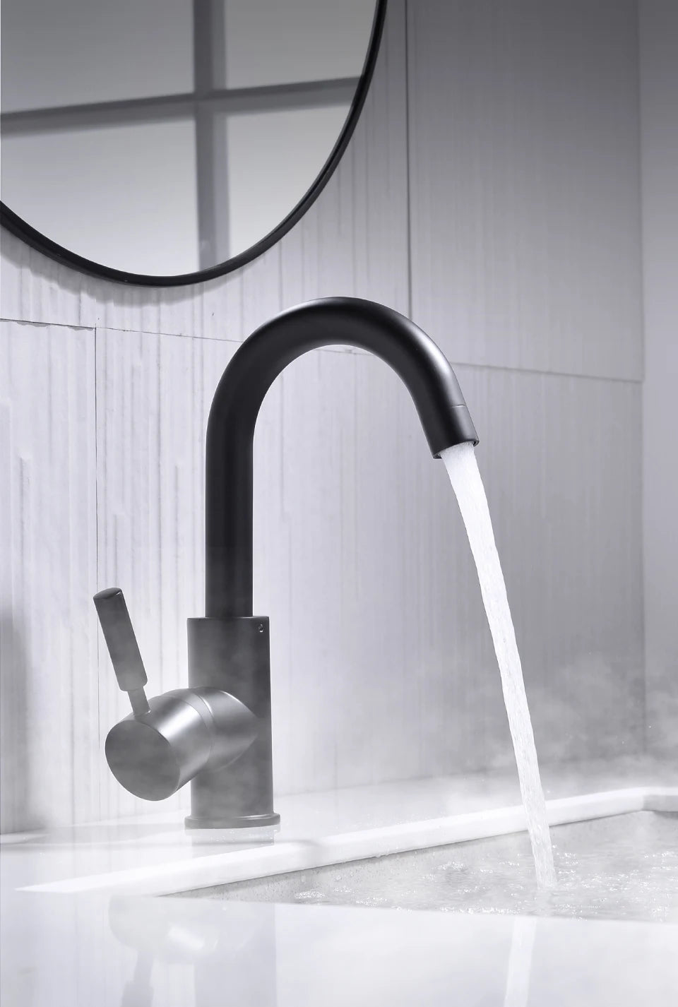 Brass Black Bathroom Basin Faucet Cold And Hot Water Mixer Sink Tap Nickel Brushed Gold Rose Bronze Taps with Pop Up Drain