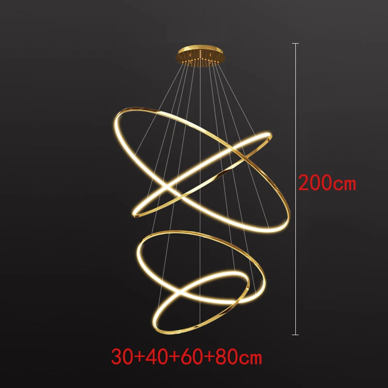 Nordic Stainless Steel Chandelier
