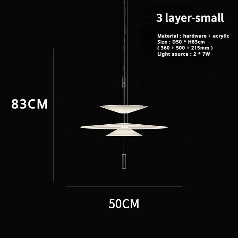 Modern Saucer Style Chandeliers