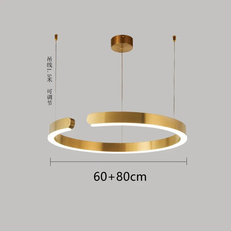 Nordic Ring LED Pendant Lamp Dimmable