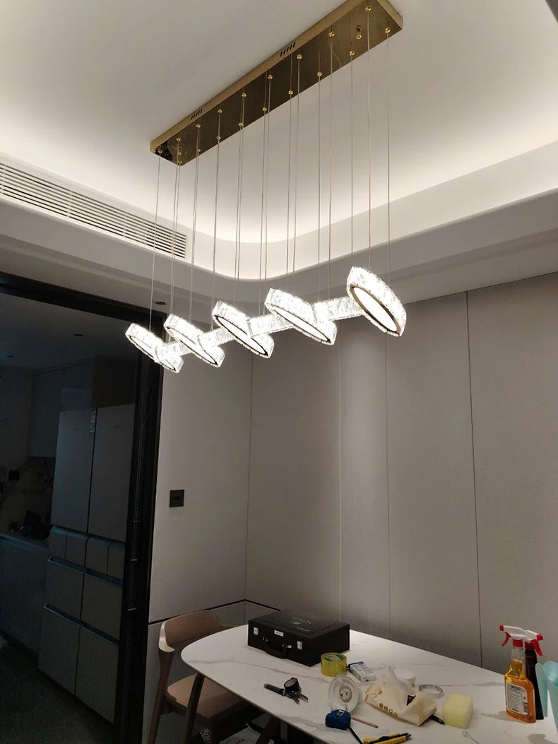 home decorationPendant lights, luxury crystal living room chandelier, dining room Pendant lamp, ceiling light, indoor lighting