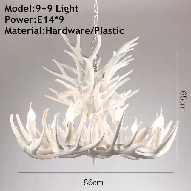 American Antler Pastoral Chandelier