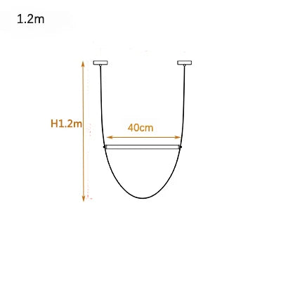 Postmodern Leather Belt Chandelier Living Room Villa Building Coffee Restaurant Glass Tube Designer Chandelier