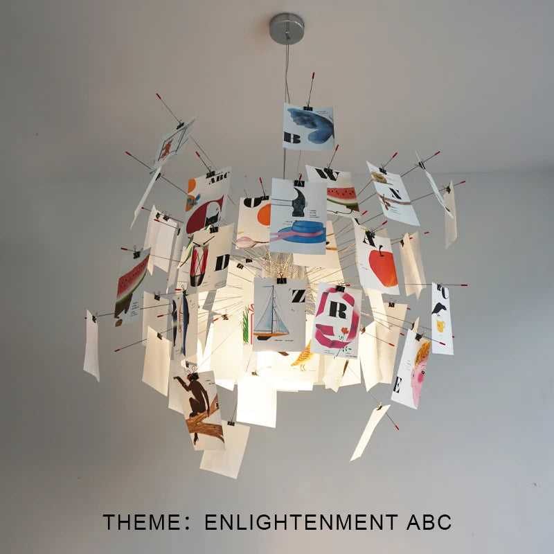 2022 Modern Lustre Photo DIY Chandelier indoor Lighting LED E27 Pendant Ceiling Lamp For Living Dining Room Home Decoration