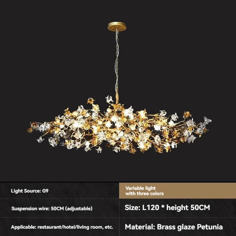 Coppe Ceiling Crystal Branch Chandeliers