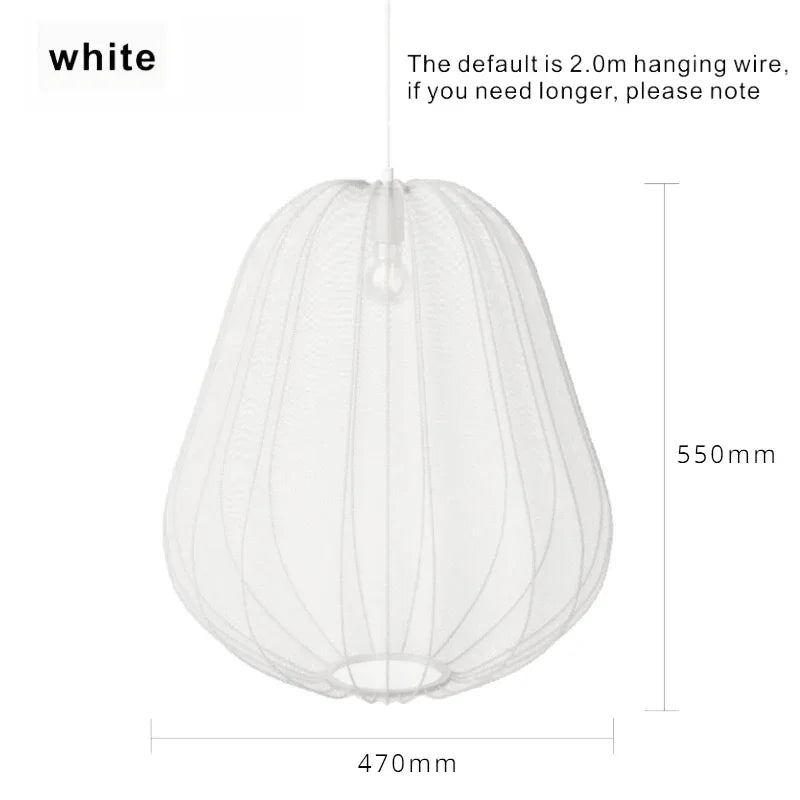 Bolia Balloon Pendant Lamp wabi sabi silk lantern Creative Fabric Lamp Living Room Bedroom Staircase Aisle Restaurant lighting