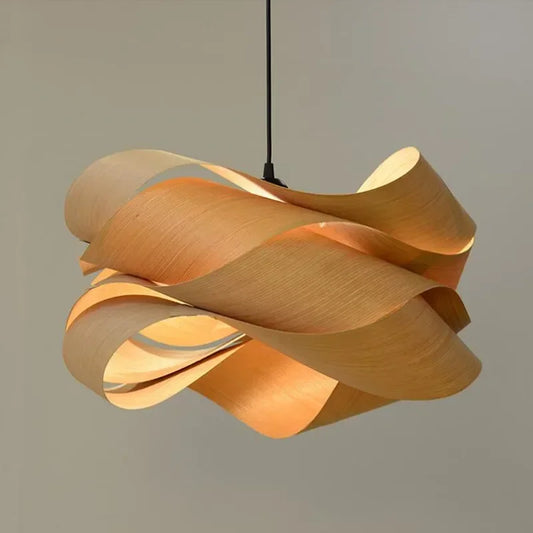 Modern Wood Skin Hanging Lamps
