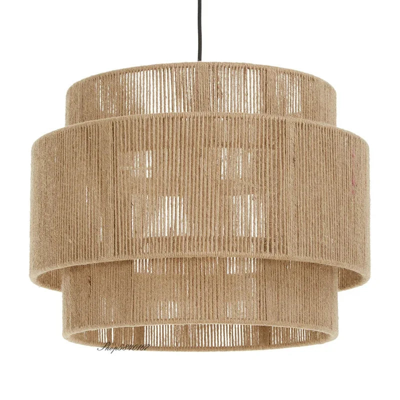 Vintage Japanese Style Rattan Pendant Lights
