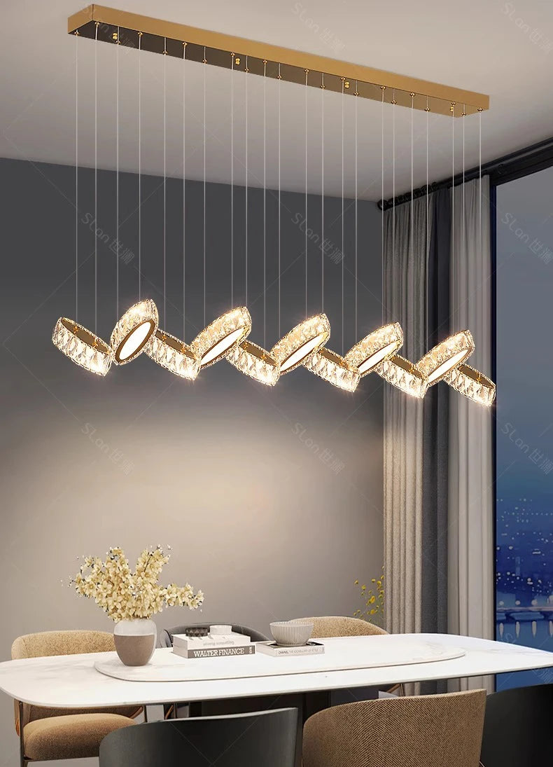 home decorationPendant lights, luxury crystal living room chandelier, dining room Pendant lamp, ceiling light, indoor lighting