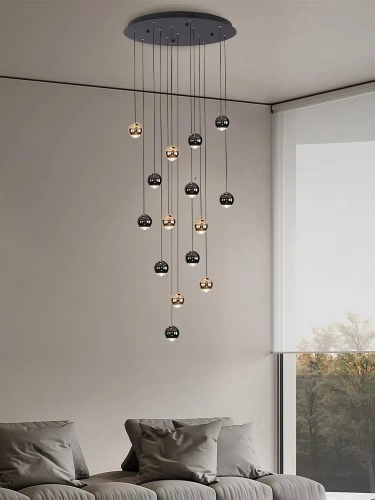Pendent Lamp Stairs Chandelier lighting Living room Modern Pendant Lights for Kitchen Island Lustre stairs Hanging Ceiling Lamp