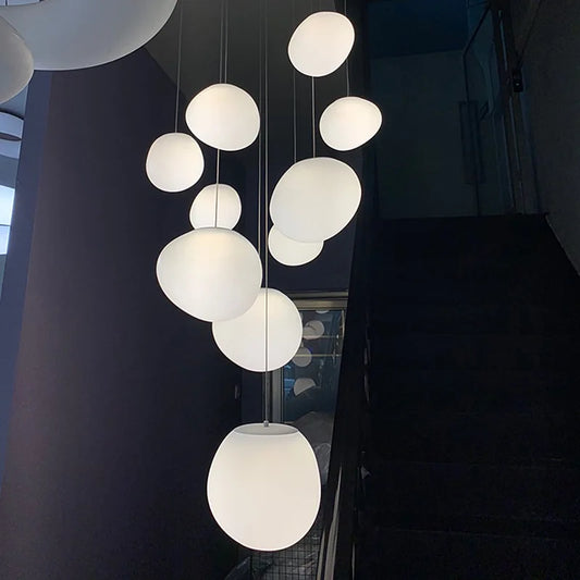 Cobblestone Glass Pendant Suspension Light