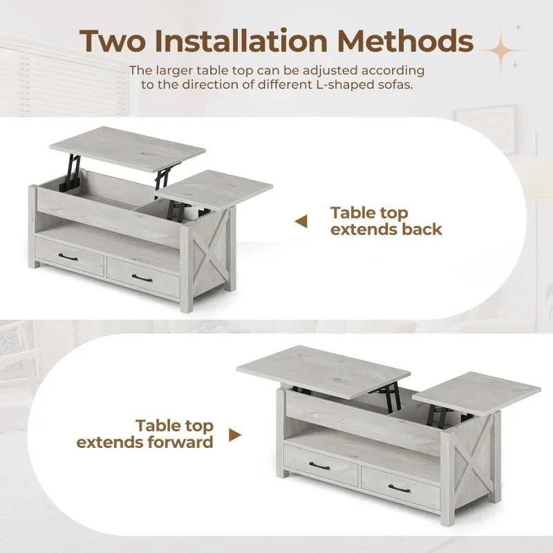Coffee Table 47.2" Lift Top Coffee Table