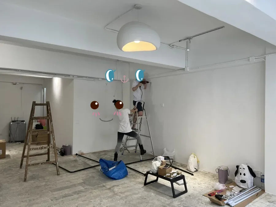 Modern Handmade Japan Style Wabi-Sabi Chandelier