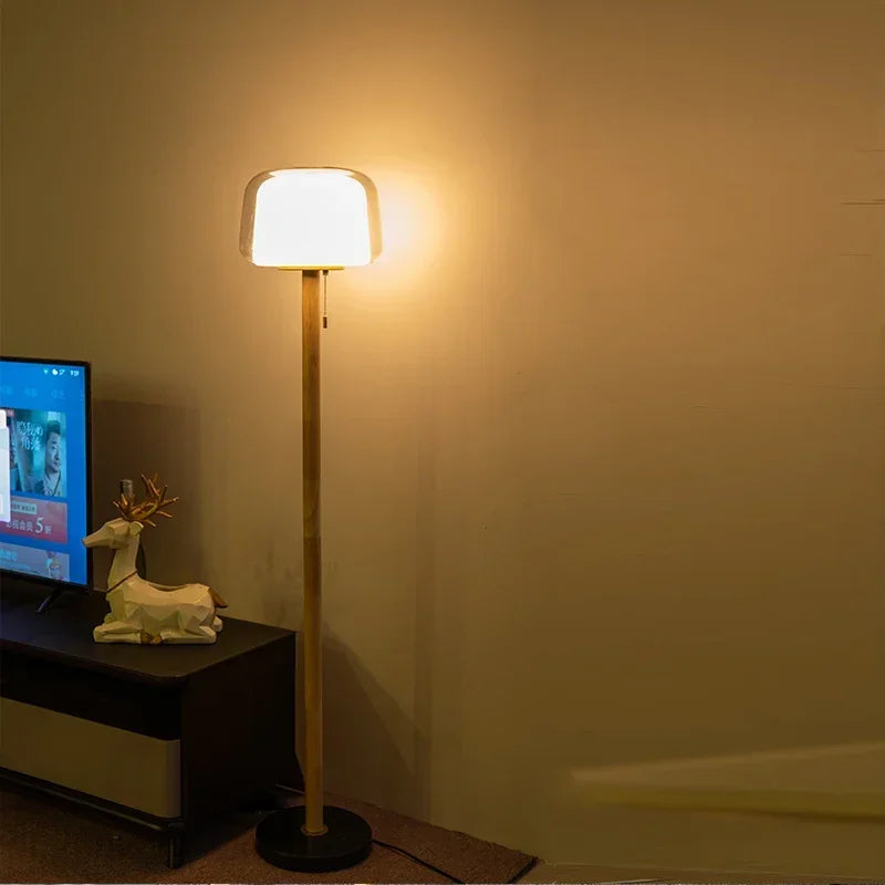 Modern Nordic Ins Simple Atmospheric Sofa Next To Decorative Lighting Living Room Bedroom Bedside Creative Glass Floor Lamp