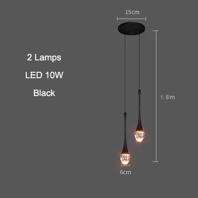 Modern Bubble Crystal Pendant Lights Indoor Hanging Lamp For Dining Room Bedroom Shop Bar Cafe Drop Pendant Lamp Home Decoration