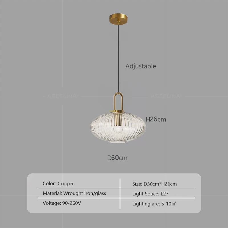 Glass Pendant Light Japanese Lamp