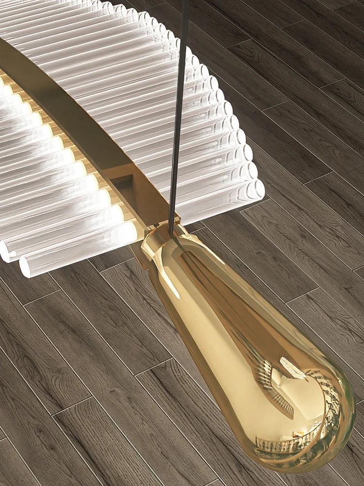 Luxury Modern Minimalist Leaf Art Chandelier