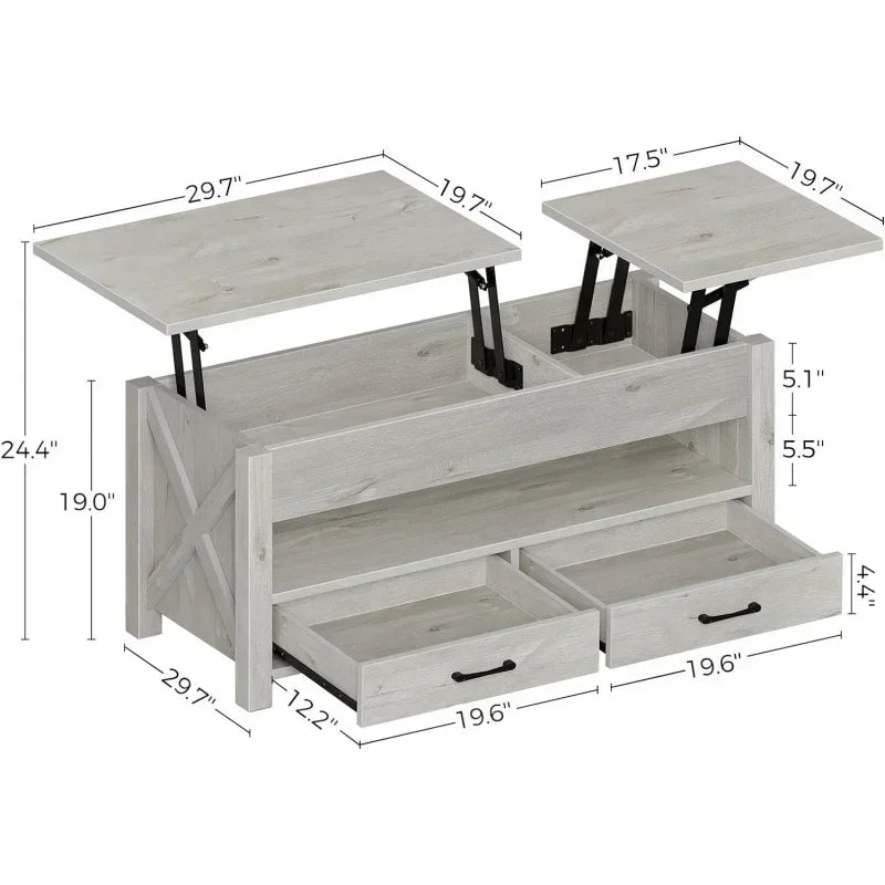 Coffee Table 47.2" Lift Top Coffee Table