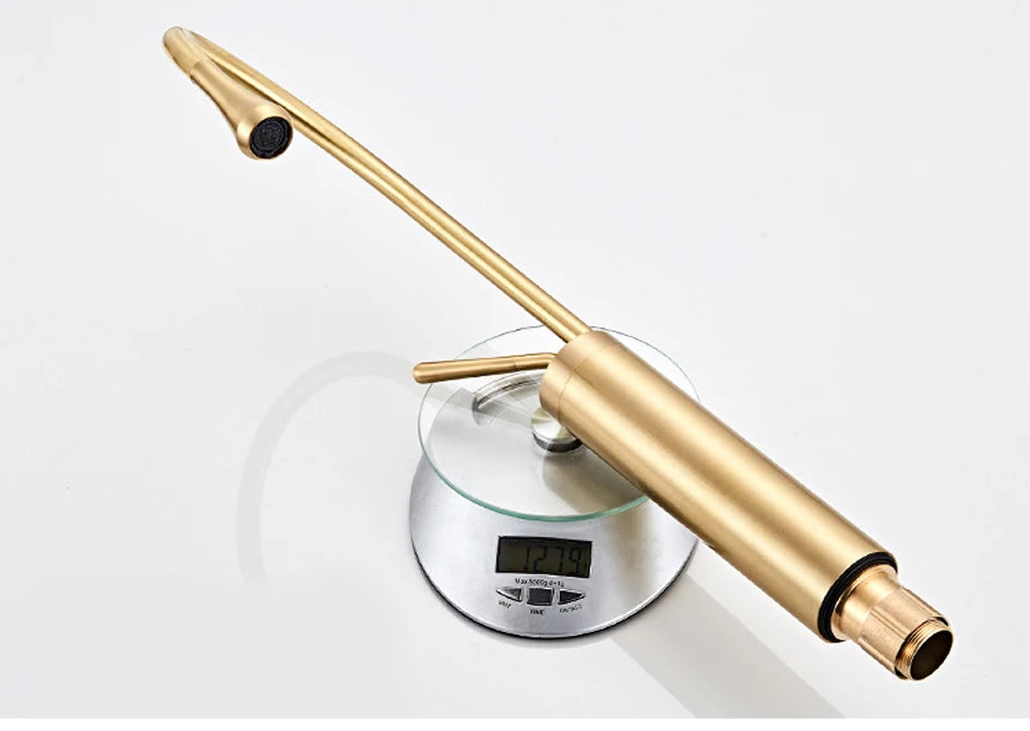 VGX Bathroom Faucets High Basin Mixer Sink Tall Faucet Gourmet Washbasin Taps Water Tap Hot Cold 360 Tapware Crane Brass Black