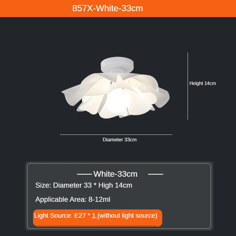 Modern Minimalist Flower LED Wave Pendant Lamp