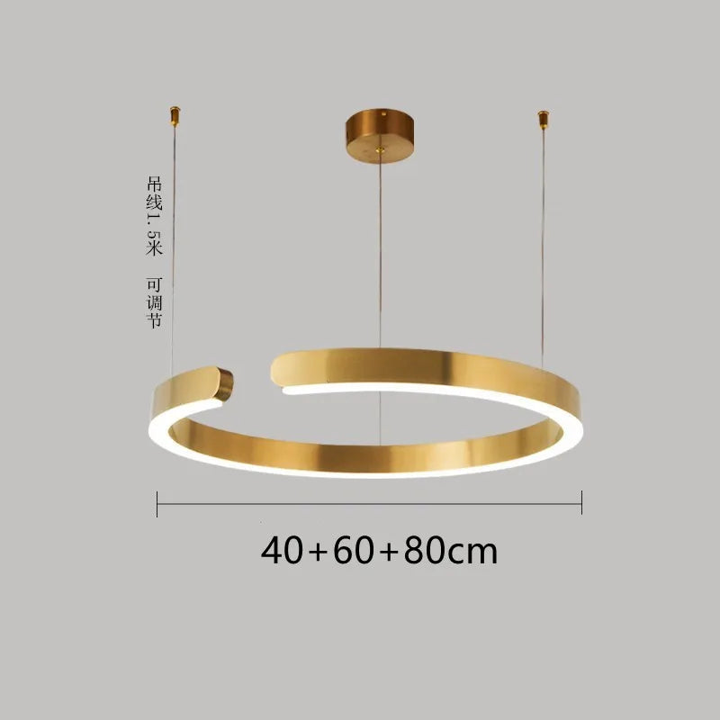 Nordic Ring LED Pendant Lamp Dimmable
