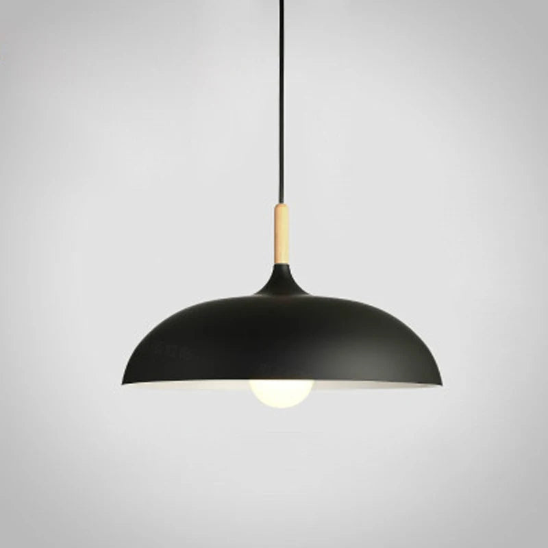 Minimalist Wood & Aluminum Modern Pendant Lamps