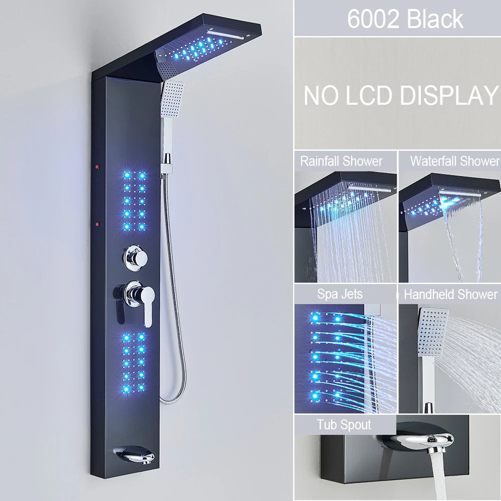 Bathroom Shower Panel LED Light Bathroom Faucet