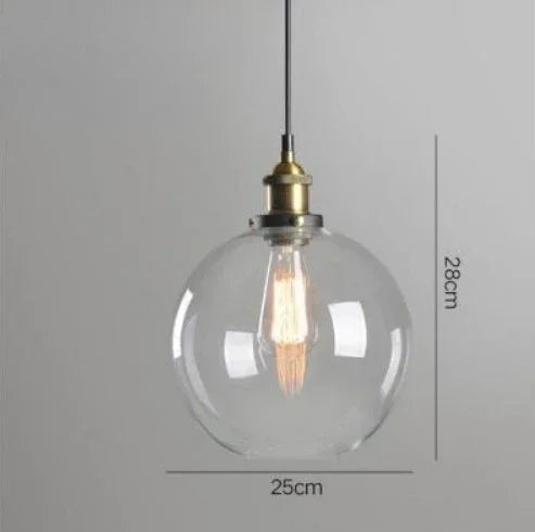 Nordic American Style Country Simple Industrial Vintage Glass Chandelier Creative Living Room Restaurant Bar Light Fixture