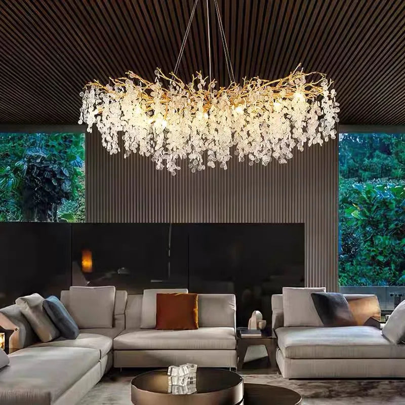 Nordic Industrial Modern Chandeliers for Living Room Dinning Hotel Hall Tree Branch Pendant Lamps Indoor Lighting Lustre Fixture