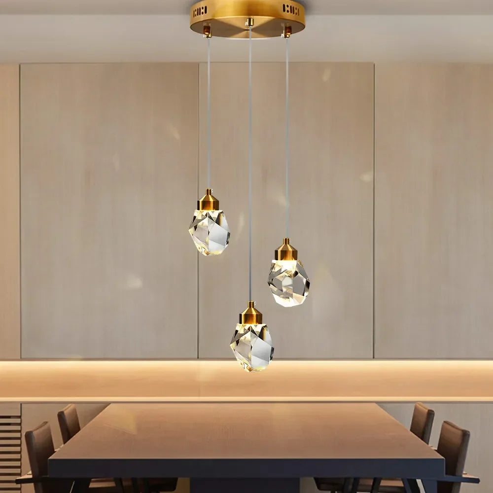 Nordic LED Crystal Hanging Lamp