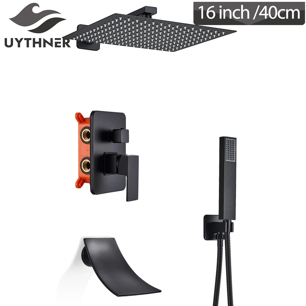 Promotion Shower Faucet Floor Mounted Bathtub Faucet Wall Bath Shower Set Ship From Brazil / EU /CA/MX Warehouse