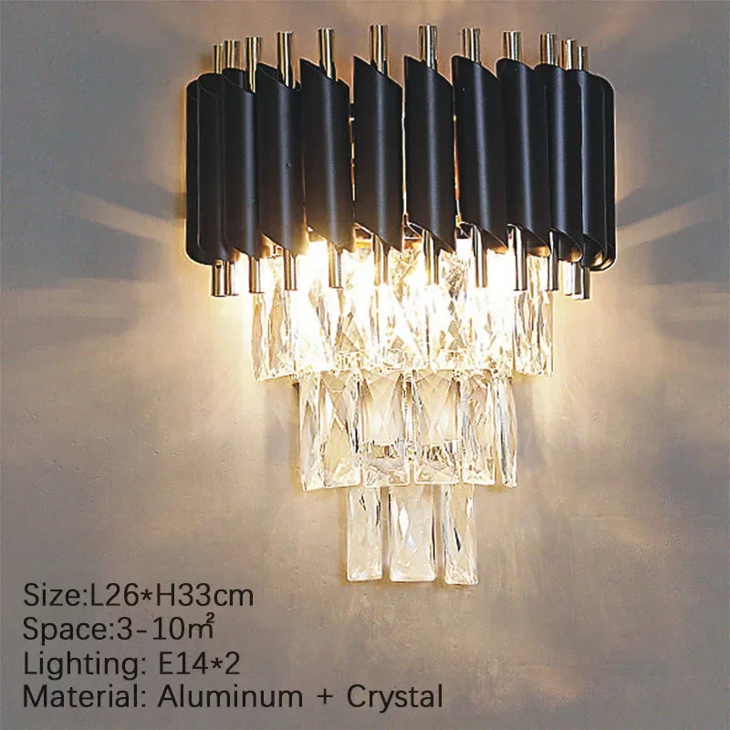 Modern Bedroom Living Dining Room Lighting Luxury Crystal Pendant Lights Gold Ceiling Chandelier Indoor Decorations Led Fixture