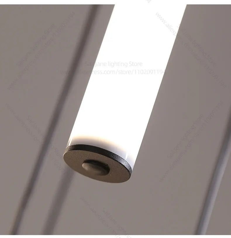 LED Long Line Chandelier Modern Staircase Lamp Hanging Ceiling Lamp Compound Living Room Home Decoration Lighting Pendant Lamp