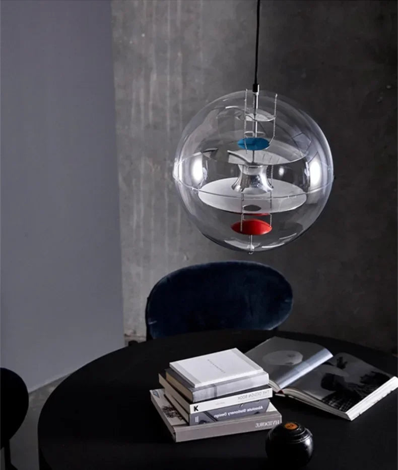 Danish Personality Spherical Planet Lamp Creative Nordic Cafe Tea Restaurant Bar Designer Chandelier