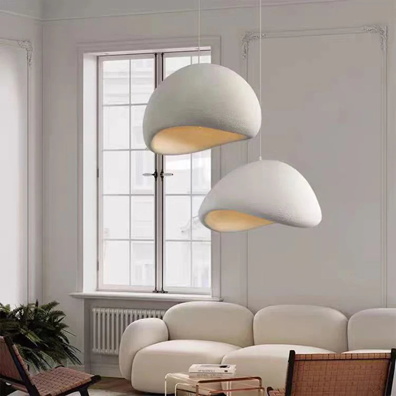 Nordic Wabi Sabi Pendant Lights Bedroom Chandeliers Lustre Living Dining Room Lighting Decoration Home E27LED Loft Hanging Lamps