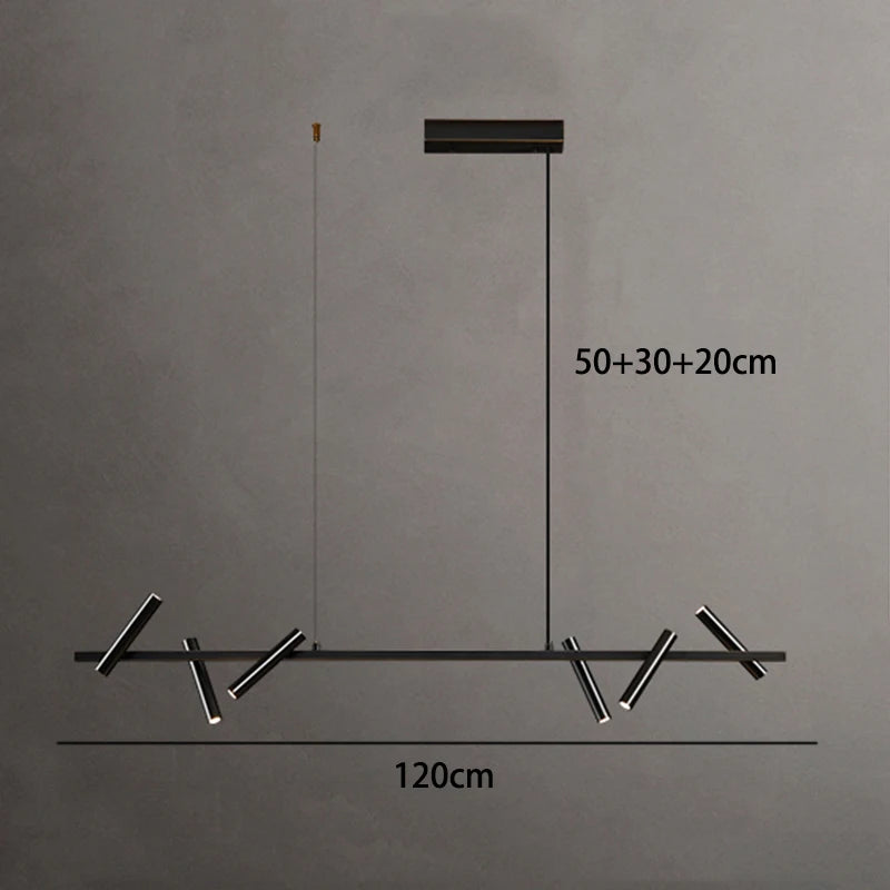 Modern Black Linear LED Lights