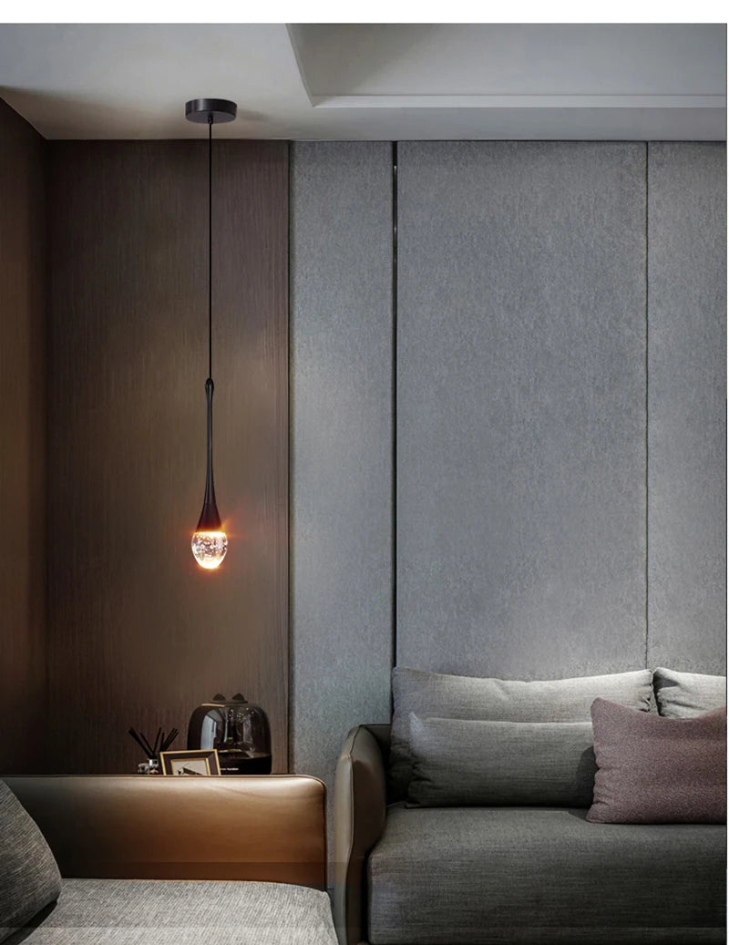 Modern Bubble Crystal Pendant Lights Indoor Hanging Lamp For Dining Room Bedroom Shop Bar Cafe Drop Pendant Lamp Home Decoration