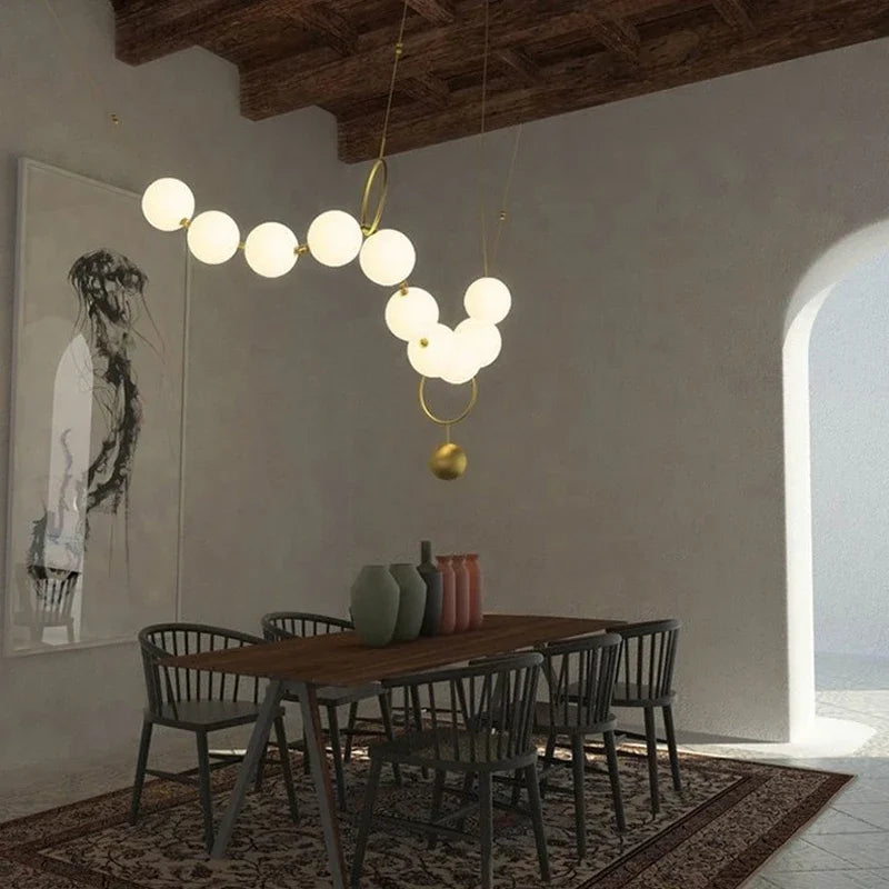 Necklace Glass Ball Pendant Hanging Light