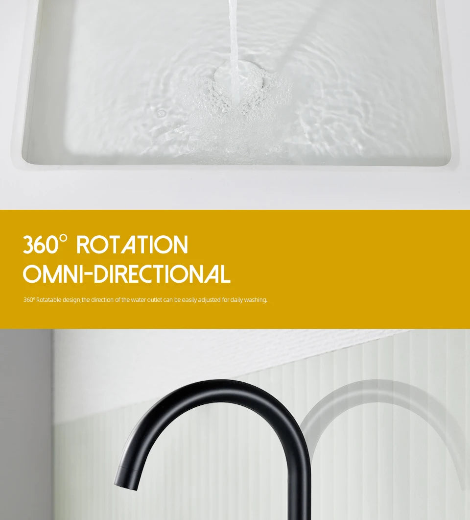 Matte Black Basin faucet  Single Knurled Knob Deck Mounted Widerspread Mixer Hot And Cold Sink Tap 2 Set Brass Restroom Mixer