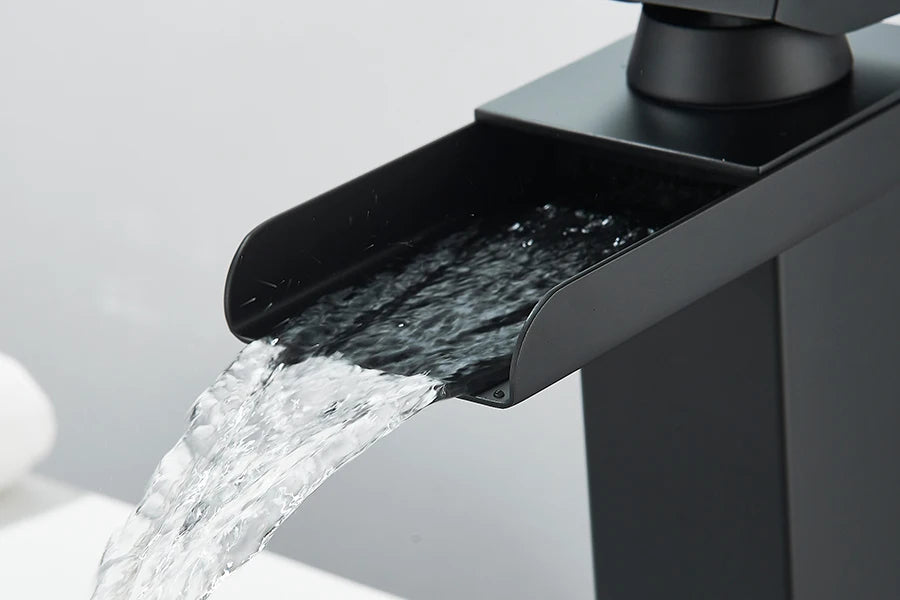Waterfall Bathroom Sink Faucet Stainless Steel Basin Crane Tap For Bathroom Wash Basin Sink Mixer Tap