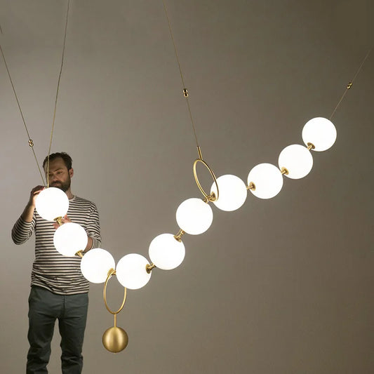 Necklace Glass Ball Pendant Hanging Light