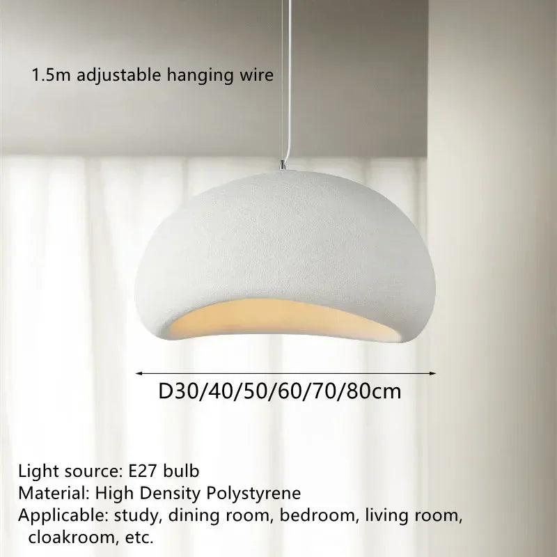 Wabi Sabi LED Pendant Chandeliers Light for Living Dining Room Kitchen Restaurant Minimalist Hanging Pendant Lamp Suspension