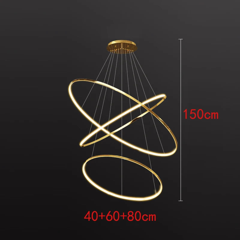 Nordic Stainless Steel Chandelier
