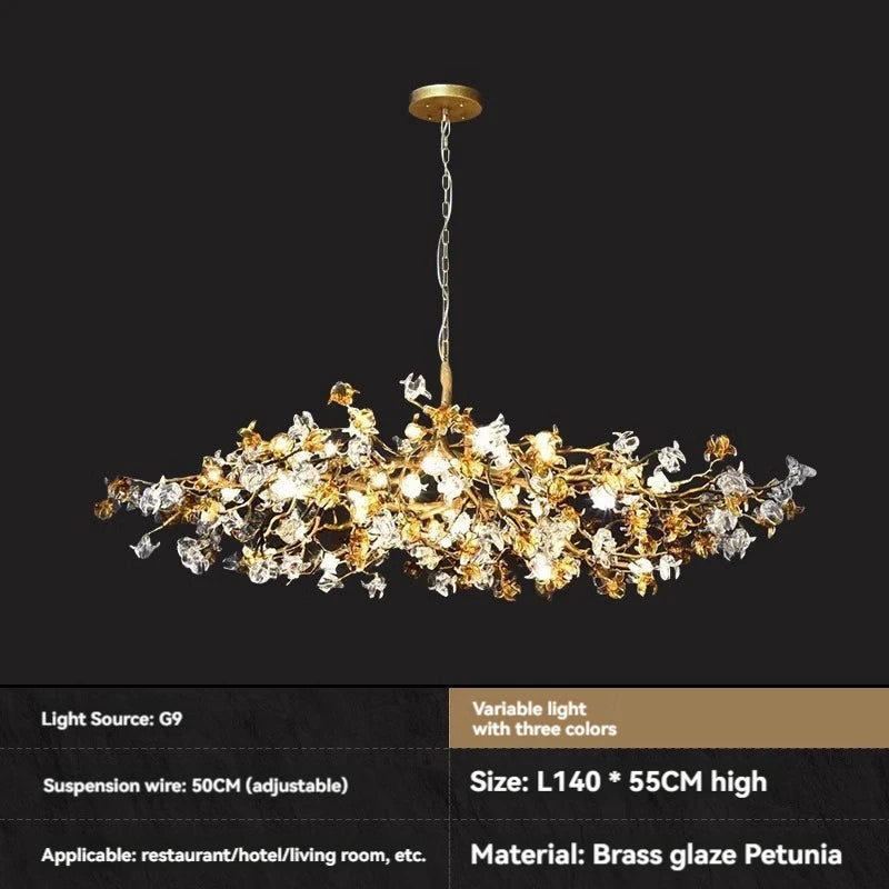 Coppe Ceiling Crystal Branch Chandeliers