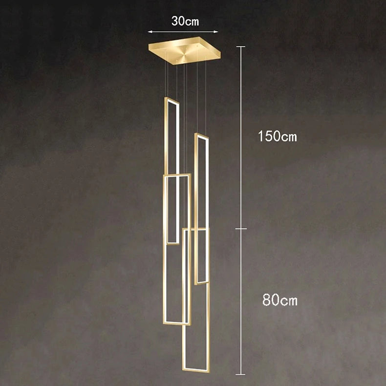 Modern Stair chandelier Nordic light luxury simple Ceiling lamps hanging light led chandeliers for the living room indoor light