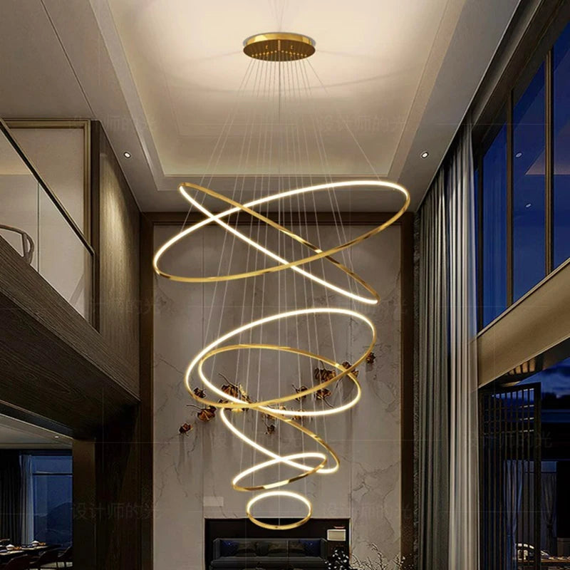 Nordic Stainless Steel Chandelier