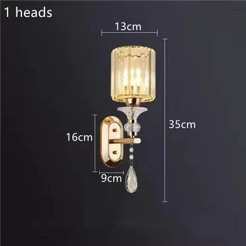 Nordic LED Luxury Living Room in Gold and Black
