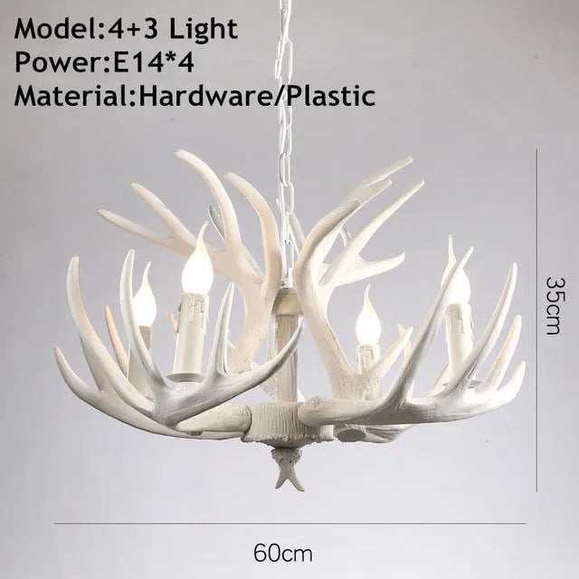 American Antler Pastoral Chandelier