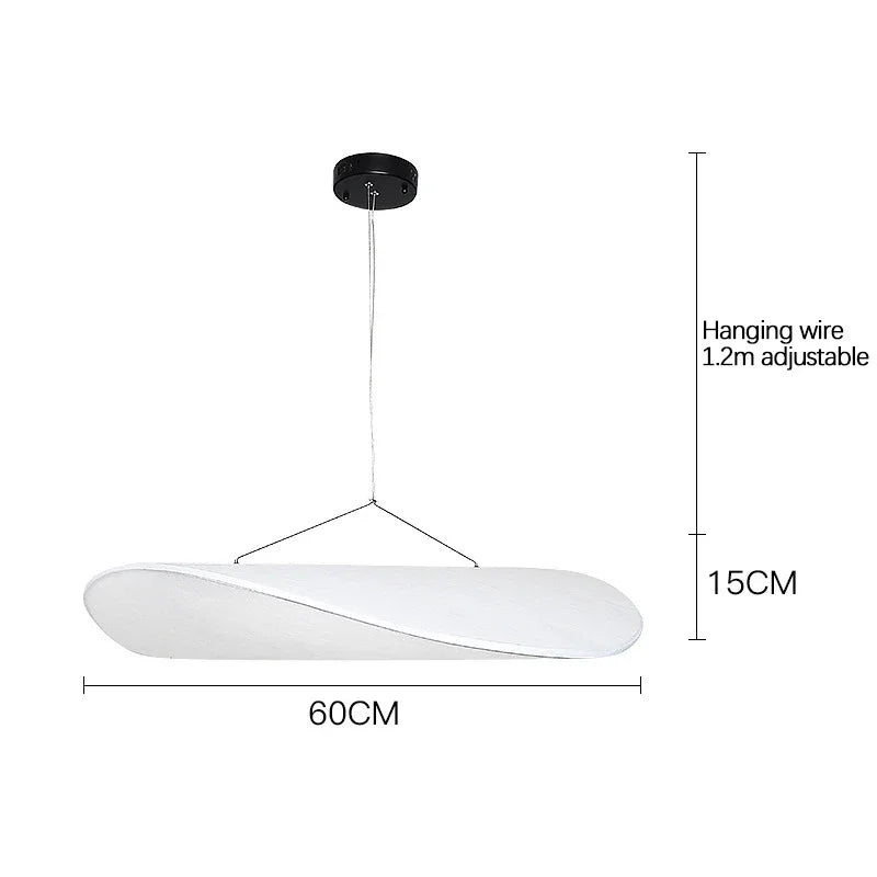 Nordic Modern Silk Fabric Chandeliers Creative Design Led Lamp for Living Dining Room Lustre Salon Lighting Suspension Luminaire